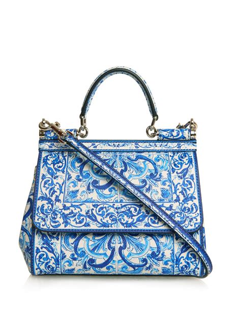 dolce gabbana majolica bag|dolce and gabbana blue white.